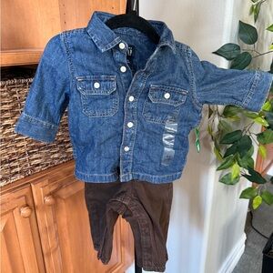 GAP Blue Jean Jacket Classic Denim Set